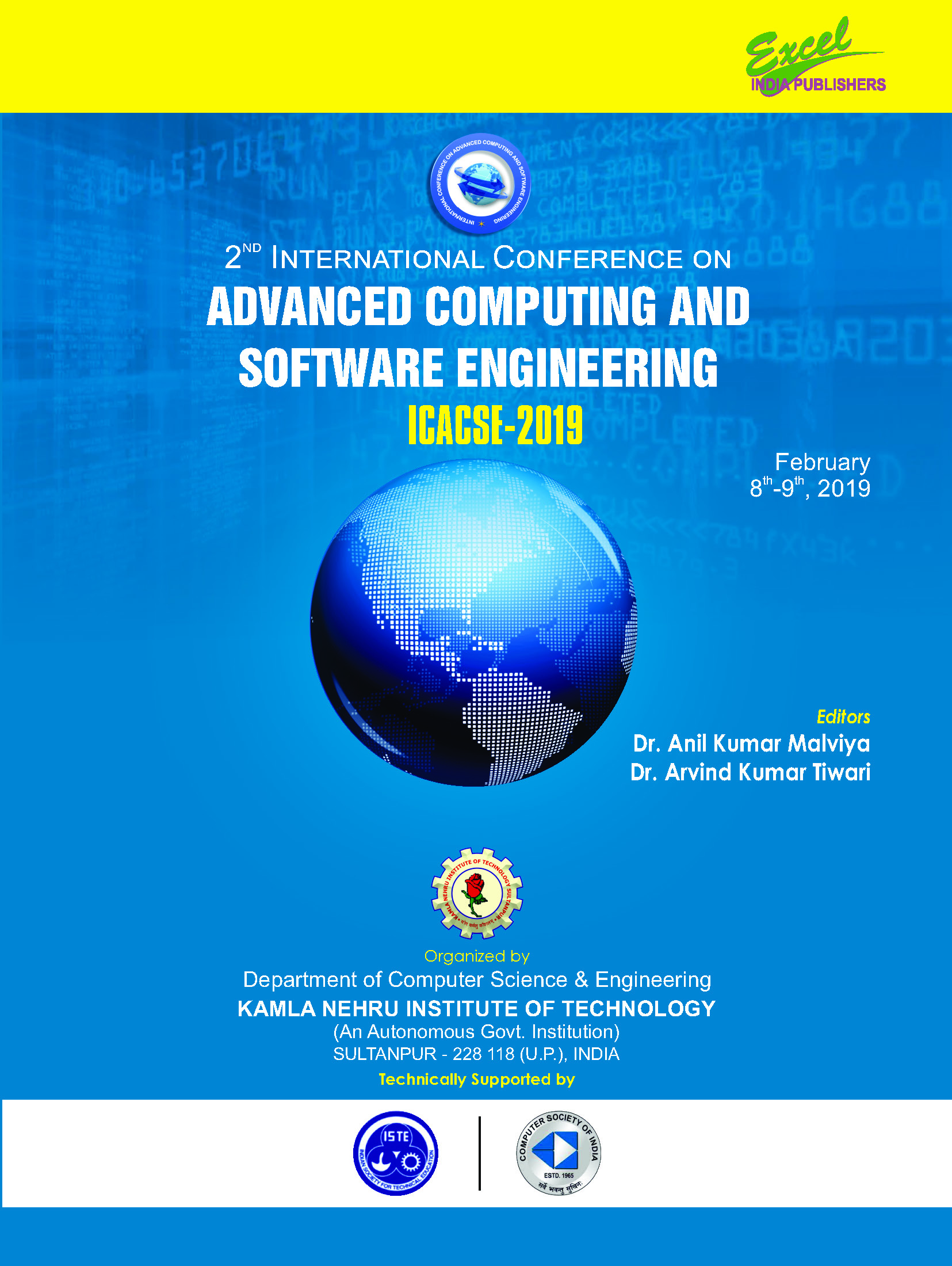978-93-88237-44-4___Front New 2nd International Conference on ADVANCED COMPUTING AND SOFTWARE ENGINEERING ICACSE-2019 (Edition1) - Image 1