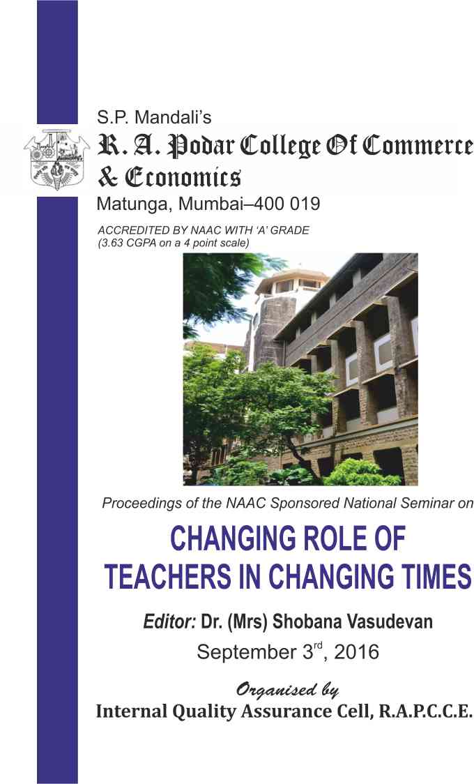 b-868 NAAC Sponsored National Seminar on Changing Role of Teachers in Changing Times - Image 1