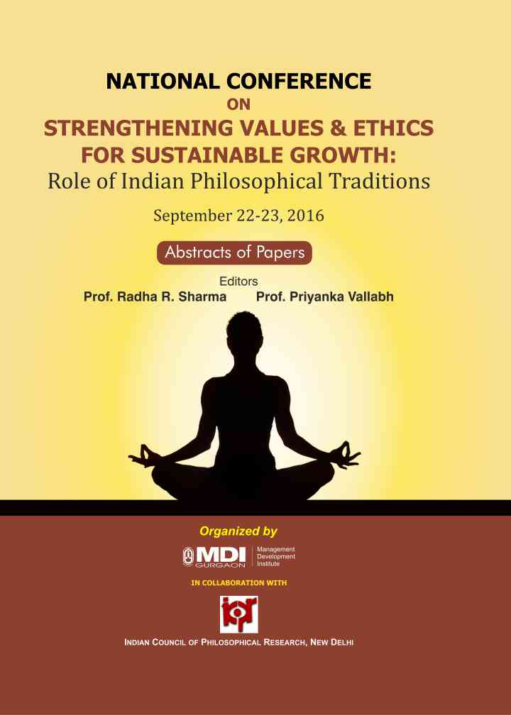 b-874 National Conference on Strengthening Values and Ethics for Sustainable Growth: Role of Indian Philosophical Traditions - Image 1