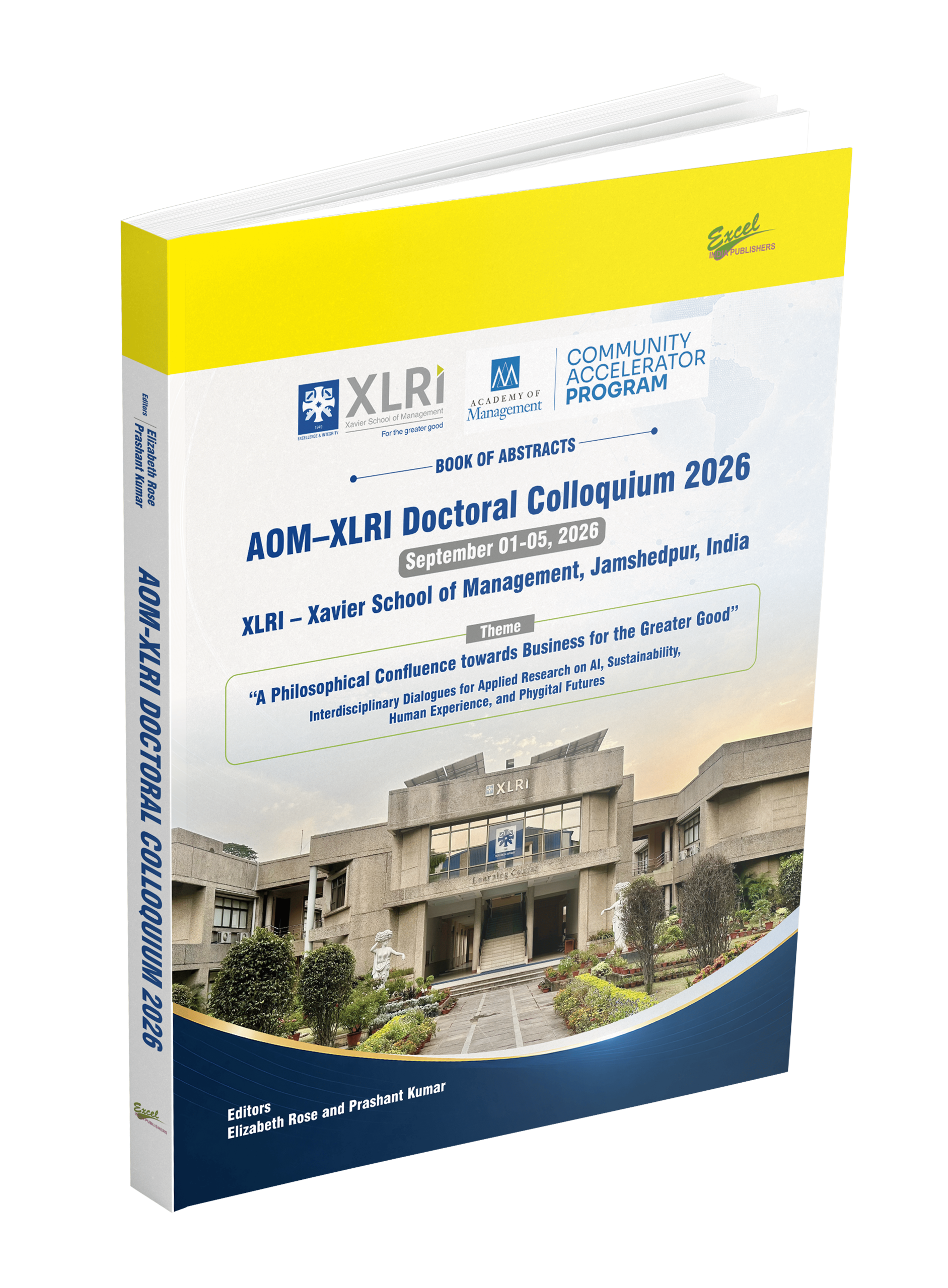 Mockup Book of Abstracts: AOM-XLRI Doctoral Colloquium 2026 - Image 1
